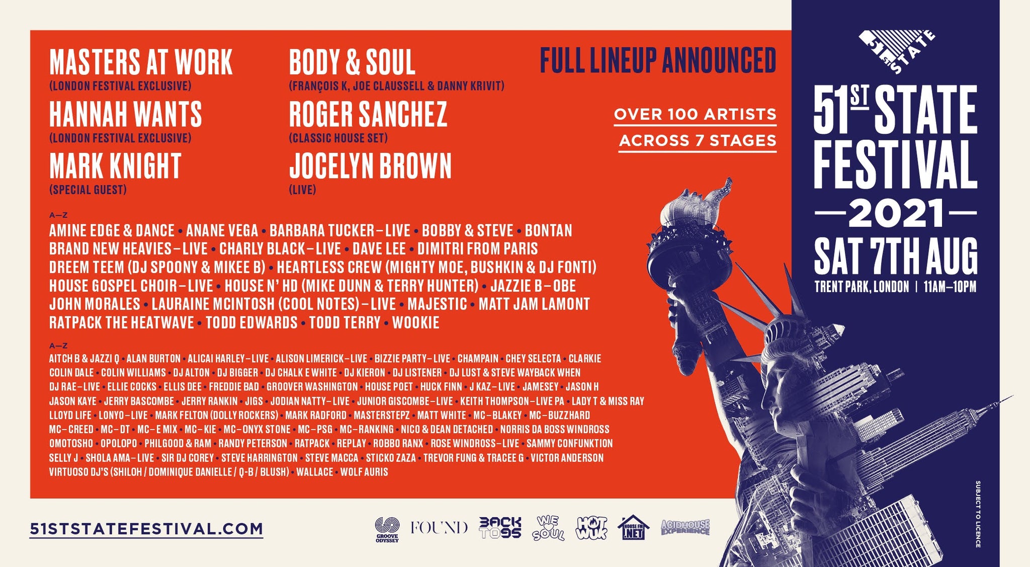 2021 FULL LINE-UP ANNOUNCEMENT