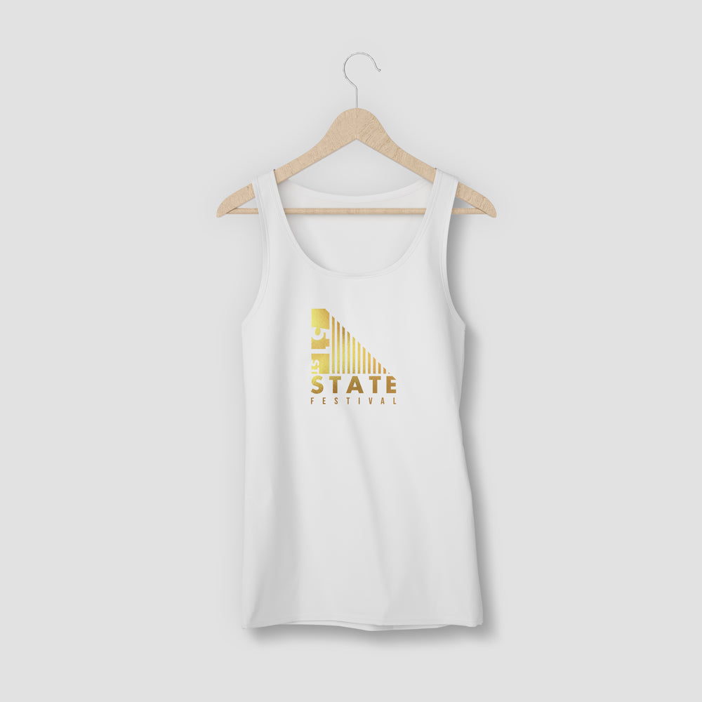 51 State Logo Vest White